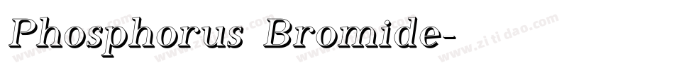 Phosphorus Bromide字体转换